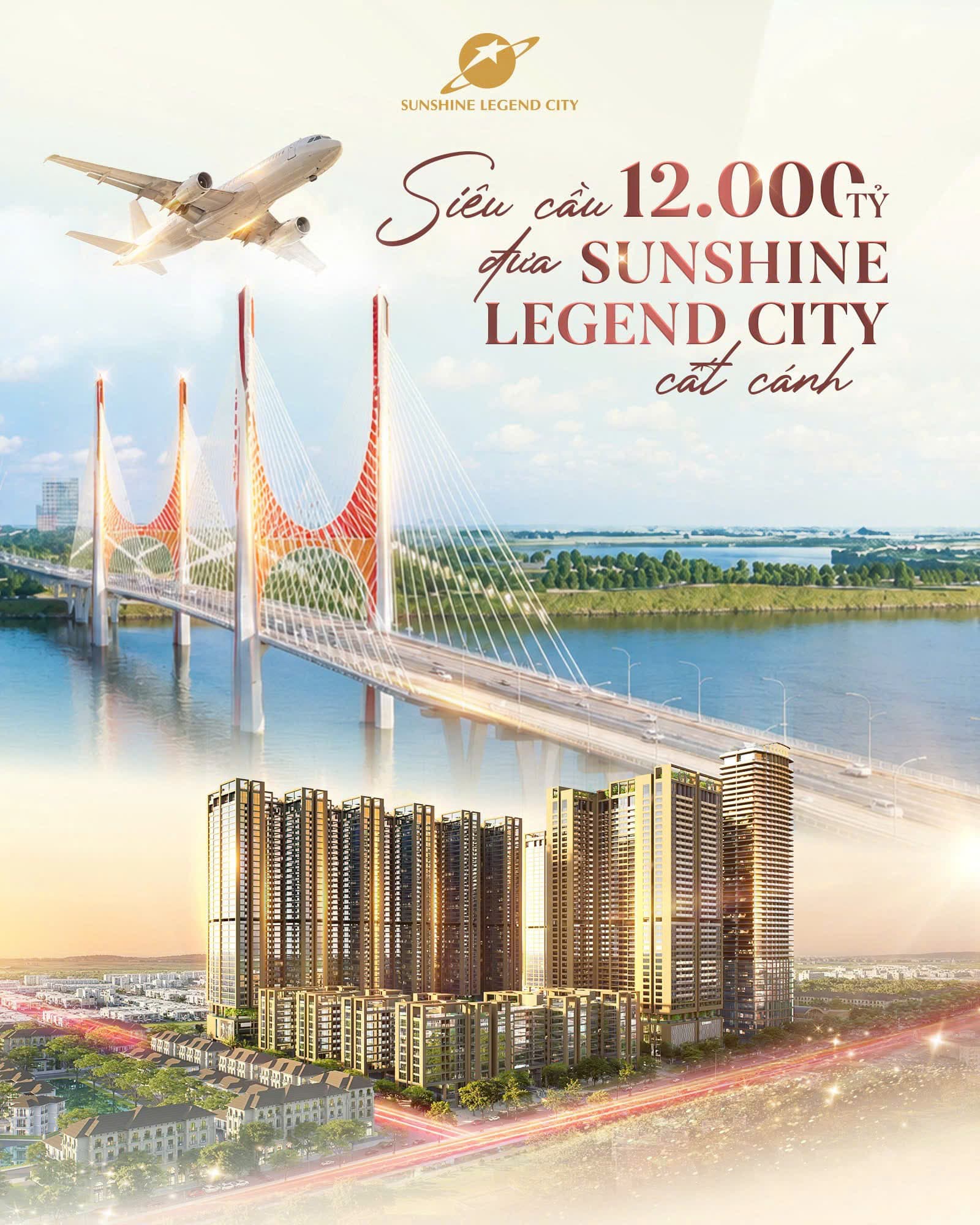 Siêu cầu gần 12.000 tỷ tăng tốc về đích: cú hích hạ tầng trực tiếp đưa Sunshine Legend City cất cánh